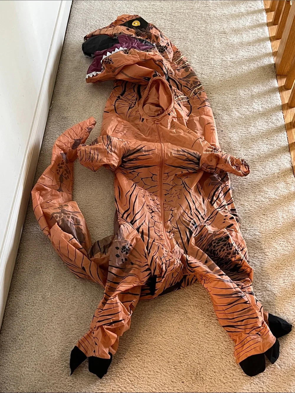 Inflatable T. Rex Child Costume - Orange
